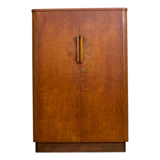 Art Deco Oak Compact Wardrobe, 1930s For Sale
