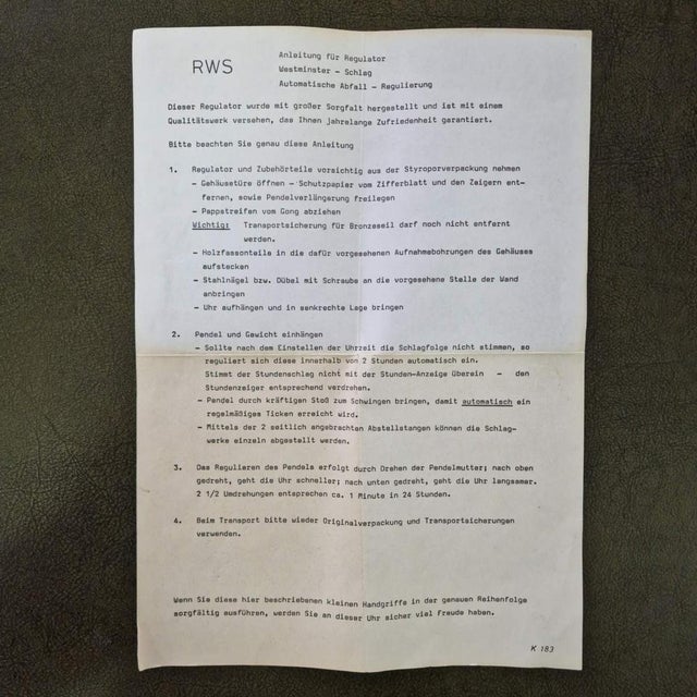 Brown Vintage German Wall Clock from Kieninger, 1990s For Sale - Image 8 of 11