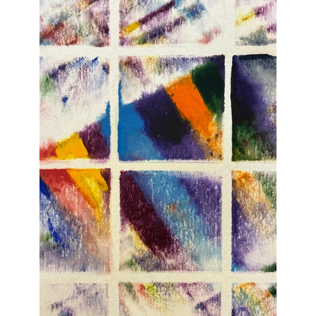 1983 John Richard Fox Abstract Mixed Media Painting, Newly Framed For Sale In Miami - Image 6 of 8