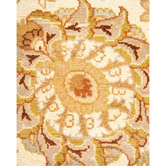Traditional Mogul, One-of-a-Kind Hand-Knotted Area Rug - Ivory, 6' 3" x 6' 7" For Sale - Image 3 of 8