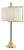 Mid-Century Modern Hopper Table Lamp Matte Brass For Sale