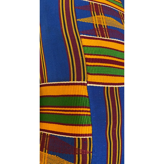 1970s Vintage African Design Sherma Turkish Cotton Pillow For Sale - Image 5 of 8
