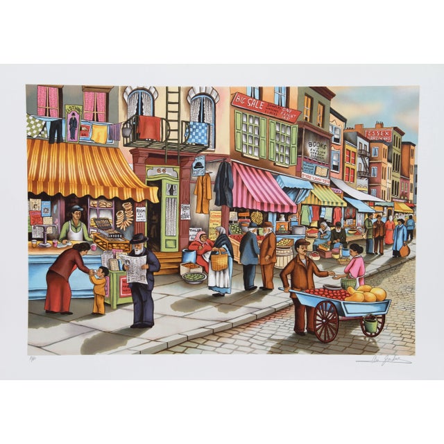 Ari Gradus - Old New York Lithograph For Sale