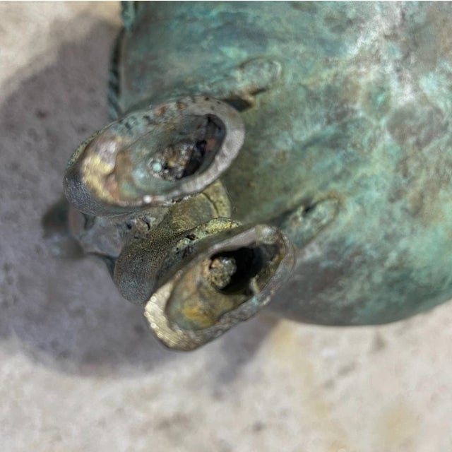 Antique Bronze Censer Incense Burner Lucky Money Frog Karako Chinese Asian For Sale - Image 13 of 13