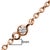 18K Rose Gold 1/2 Cttw Diamond and Freshwater Pearl Double Strand Station Necklace (G-H Color, SI1-SI2 Clarity) - Adjustable up to 16" to 20" For Sale In New York - Image 6 of 6