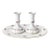 Vintage German Winterling Porcelain Shabbat Candlesticks With Matching Tray, Set of 3 For Sale