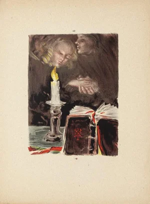 Sympathy Watercolor on Paper by Pierre Laurent Brenot