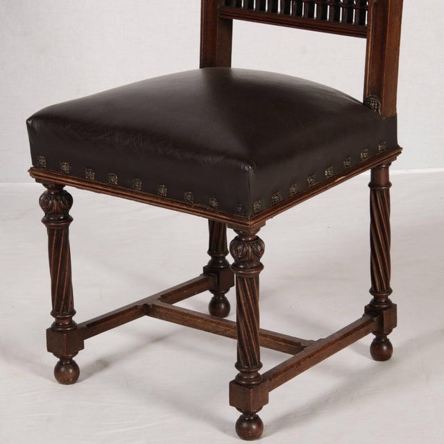 Antique Neo-Gothic Chairs, 1910, Set of 6 For Sale - Image 15 of 18