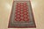 Tribal Bokhara Jaldar Rug 4’1” X 6’2” Red Wool Tribal Hand-Knotted Oriental Carpet For Sale - Image 3 of 12