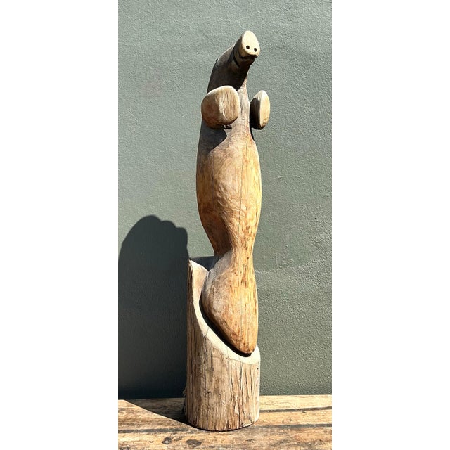 Vintage Hand Carved Walrus Statue For Sale - Image 10 of 12