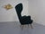 French Wingback Chair with Kvadrat Tonica Upholstery, 1950s For Sale - Image 15 of 18
