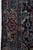 Black Vintage Turkish Floral Wool Gallery Runner in Blue by Rug & Kilim, 1950-1959, Turkey For Sale - Image 8 of 13