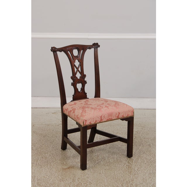 Set of 8 Kindel Chippendale Mahogany Dining Chairs For Sale - Image 11 of 18