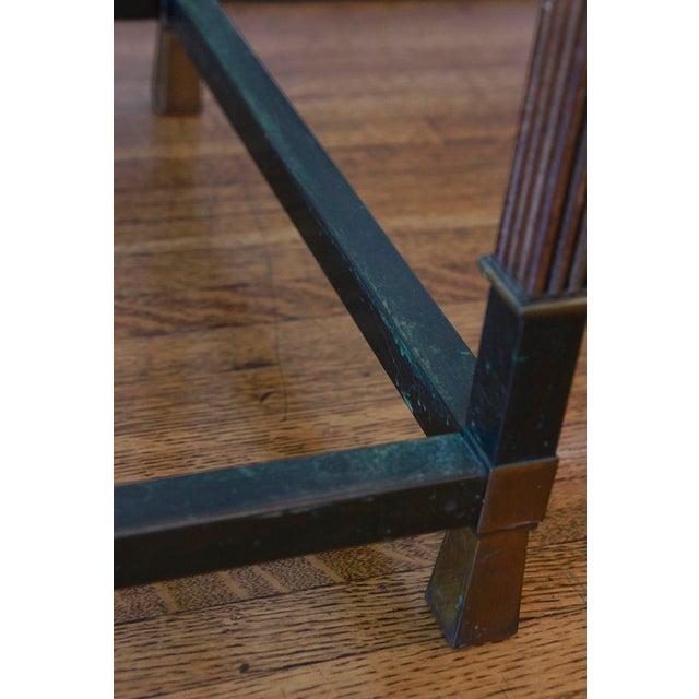 Pair of Mid-Century Modern Side Tables in the Style of Maison Jansen For Sale - Image 9 of 10