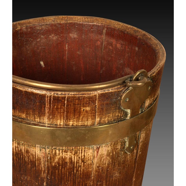 Antique Folk Art Decorated Buckets, 1830, Set of 2 For Sale - Image 6 of 9