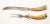 Metal Mid 20th Century Sterling Silver and Antler Handle Carving Set- 2 Pieces For Sale - Image 7 of 13