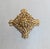 Vintage 1969 Signed Monet Goldtone Openwork Brooch For Sale In Philadelphia - Image 6 of 8
