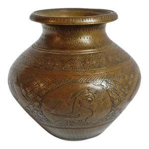 Vintage Bronze Nepal Ritual Vase