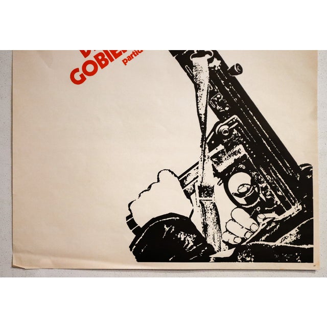 Illustration 1973 Chilean Political Poster, "No Al Crimen Politico Defendamos Al Gobierno Popular" Luis Albornoz for the Communist Party of Chile For Sale - Image 3 of 3