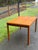Copper Vintage Mid Century Modern Danish Teak Extendable Dining Table For Sale - Image 8 of 10