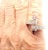 1990s Cartier Menotte Rose Gold Diamond Rhodolite Band Ring, Size 5.75 For Sale - Image 9 of 10