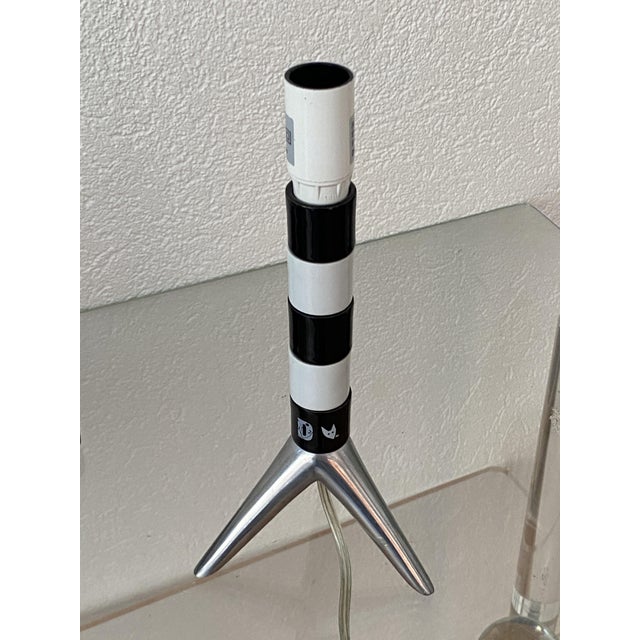 Porcelain Rocket Shape Lamp Base by Deshoulières, 2010s For Sale - Image 14 of 14