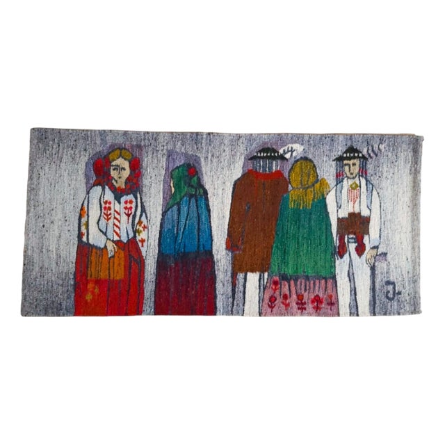 Polish Tapestry in Wool by H. Sulkowska, 1970s For Sale