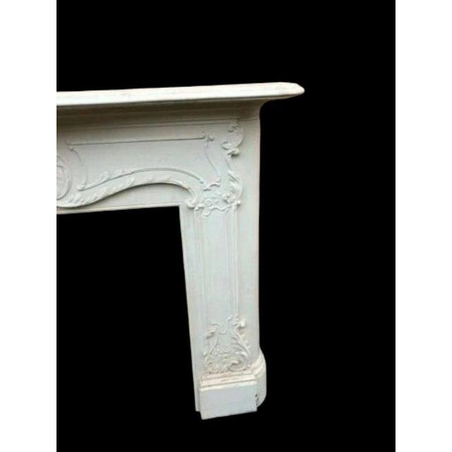 Rococo Victorian Rococo Revival Cast Iron Fireplace Surround, 1897 For Sale - Image 3 of 7