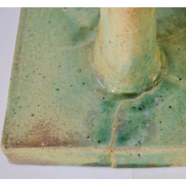 Ceramic Reliefs with Tapestry of Green Glazed Feet, Set of 4 For Sale - Image 13 of 16