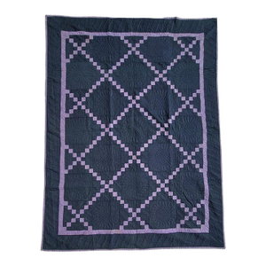 Early Holmes County Ohio Postage Stamp Chain Quilt