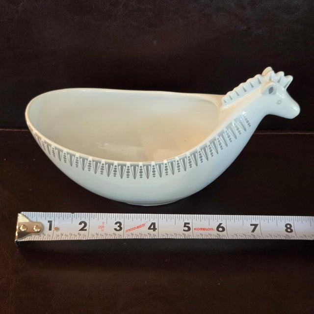 Early 21st Century Jonathan Adler Zebra Open Bowl 8” Silver Design Happy Chic Trinket Nut Candy Dish For Sale - Image 5 of 6