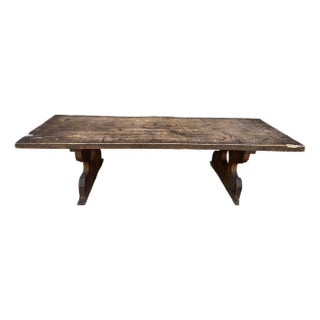Early 20th Century Trestle Bench For Sale