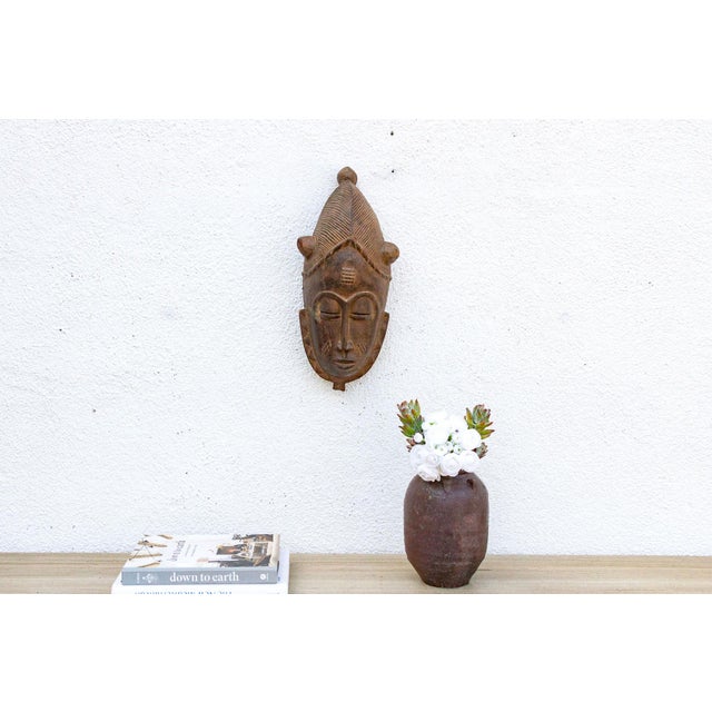 Brown Carved Senufo Mask, Guardian of the Poro For Sale - Image 8 of 8