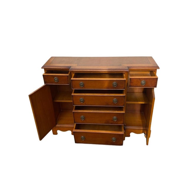 1950s Small English Empire Style Sideboard, 1950s For Sale - Image 5 of 9