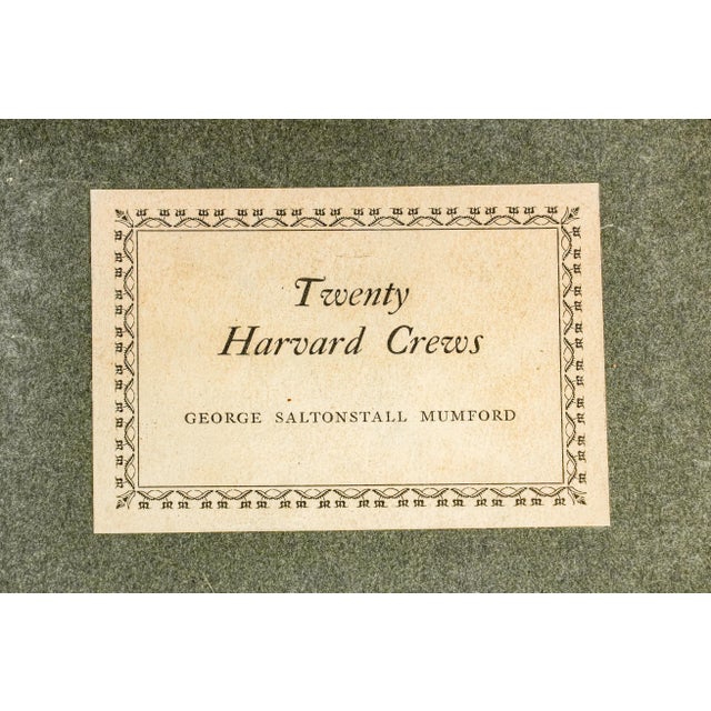 American Rare Twenty Harvard Crews George Mumford Antique Book Harvard University Rowing Crew Team Sports History For Sale - Image 3 of 15
