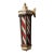 1920s Koken Stained-Glass Illuminated Wall-Mounted Barber Pole For Sale