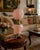 Antique Victorian Pink Satin Glass Cherub Banquet Oil Lamp With Embossed Putti Motif For Sale In San Antonio - Image 6 of 6