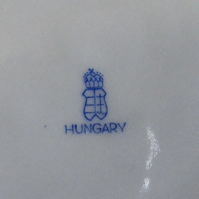 1930s Herend Golden Edge Porcelain Tureen With Lemon Finial Lid Early Mark Chairish