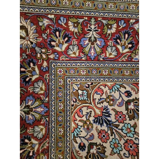 Vintage Hand-Knotted Qum Kurk Rug, 1980s For Sale - Image 4 of 13