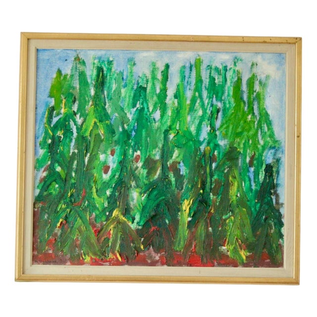 Bo Sällström, Woodland, 1970s, Oil on Canvas For Sale