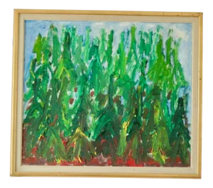 Bo Sällström, Woodland, 1970s, Oil on Canvas