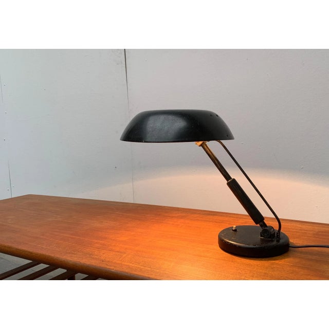 Black German Table Lamp by Karl Trabert for Schaco Schanzenbach & Co. For Sale - Image 8 of 18