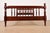 Wood Ethan Allen Style American Colonial Carved Mahogany Full Size Spindle Bed For Sale - Image 7 of 8