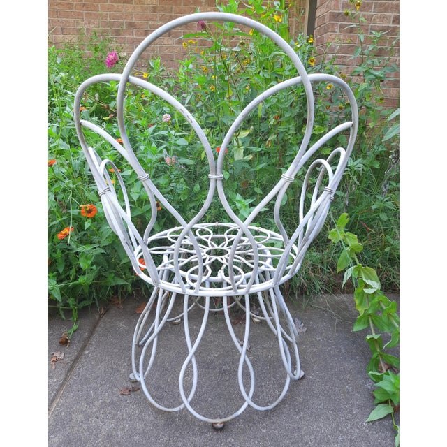 1950s Elkins Style Metal Loop Chair Garden For Sale - Image 5 of 12