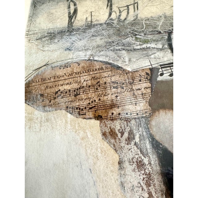 2000 - 2009 Babak Emanuel “Ledger Line” Signed Limited Edition Abstract Violin Monoprint, 23/175, Custom Framed For Sale - Image 5 of 16