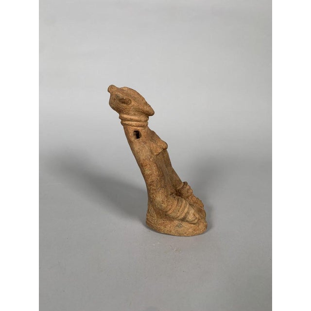 Terra Cotta Bankoni statuette, Mali, 13th-15th century, terracotta, red ochre, African tribal art For Sale - Image 8 of 8