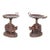 Elephant Form Patinated Bronze Tazzas - A Pair For Sale