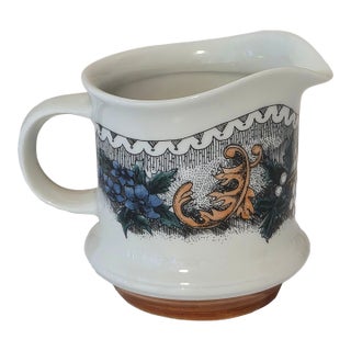 Vintage Goebel Burgund Floral Porcelain Creamer For Sale