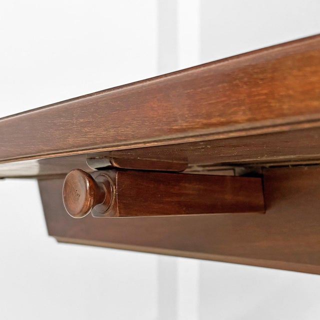 Vintage Italian Art Deco Extendable Wooden Console Table, 1970s For Sale - Image 9 of 15
