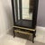 Vintage Hammary Black Gold Double Side Door Display Curio Cabinet Queen Anne For Sale - Image 11 of 12